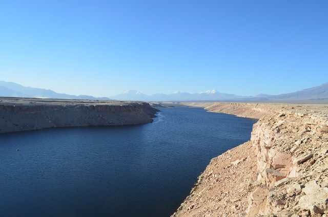 Lake upsteam of Conchi Viaduct.