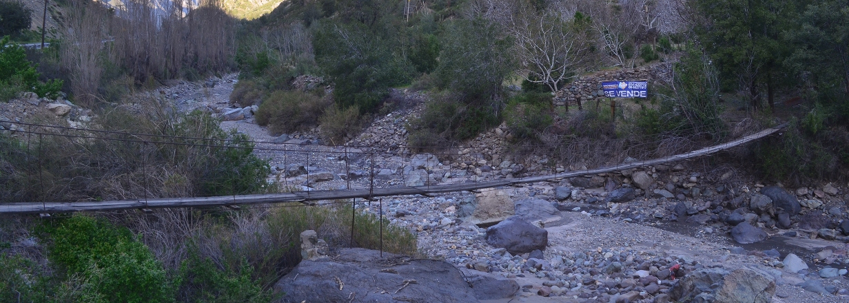 Photo of homemade footbridge